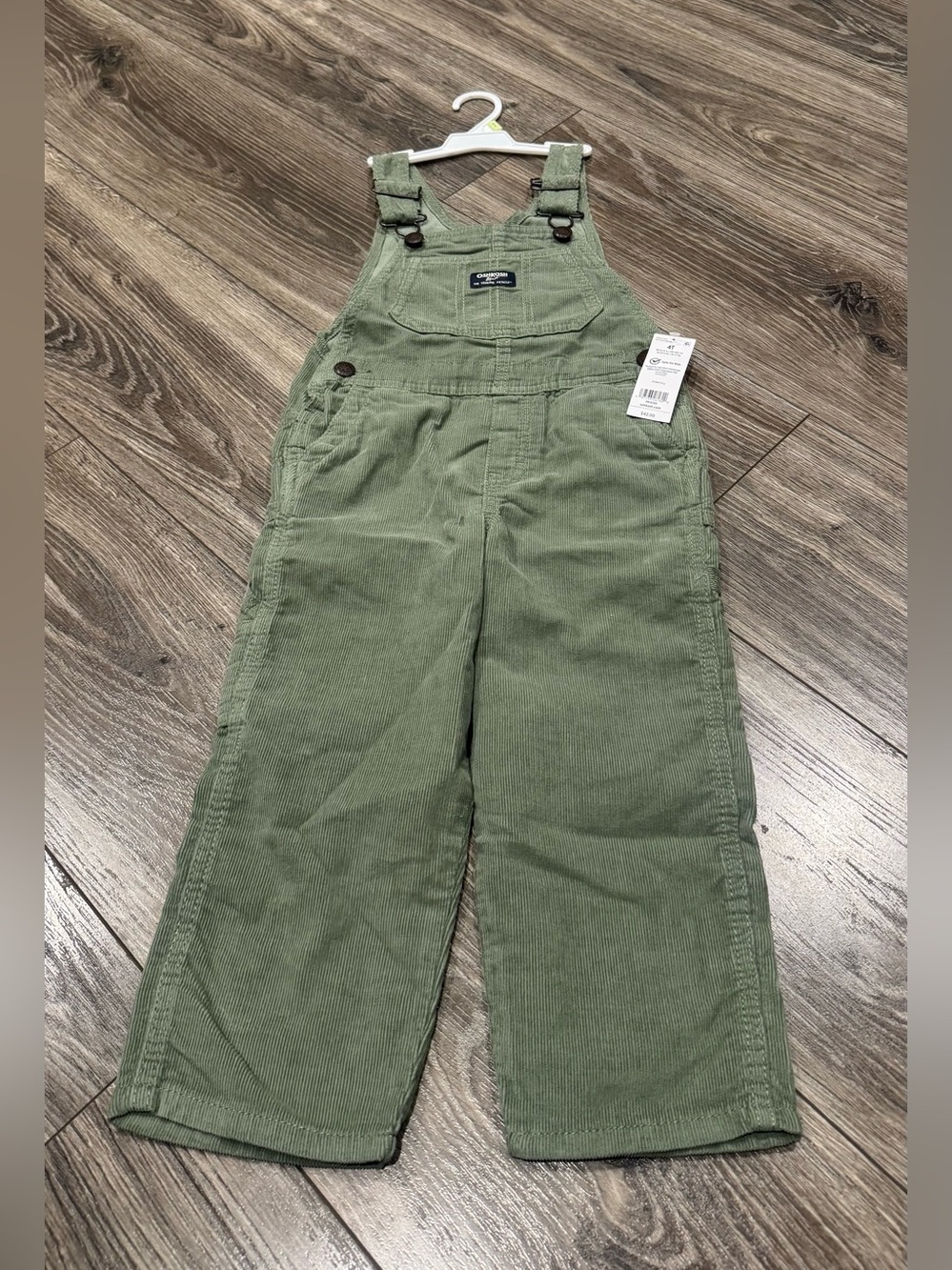 OshKosh B'gosh Olive Green Corduroy Overalls